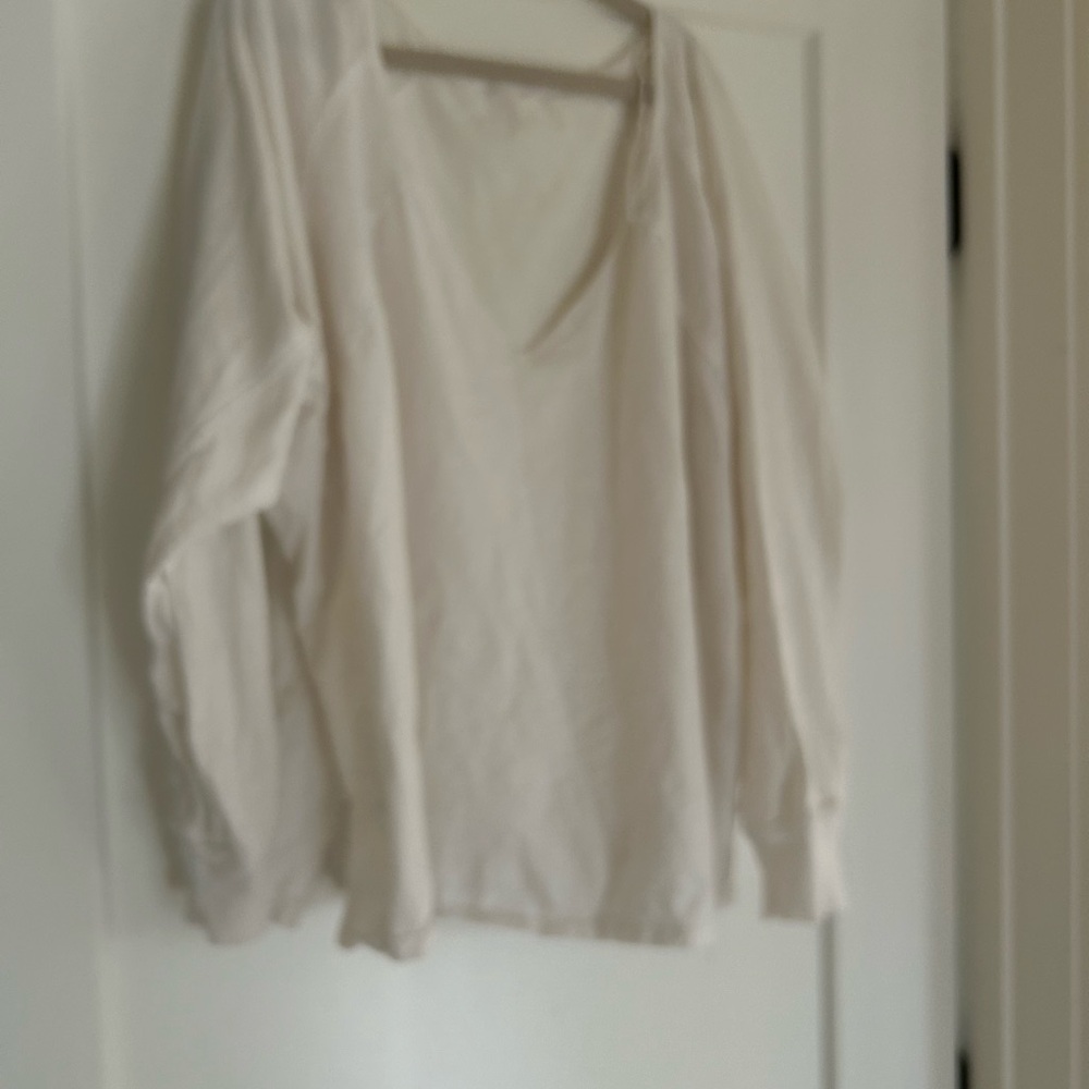 Carly Jean Los Angeles Soft Cream Top